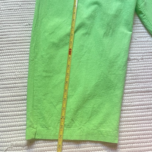 100% Cotton Green Capri Pants Size 2X - Picture 2 of 7